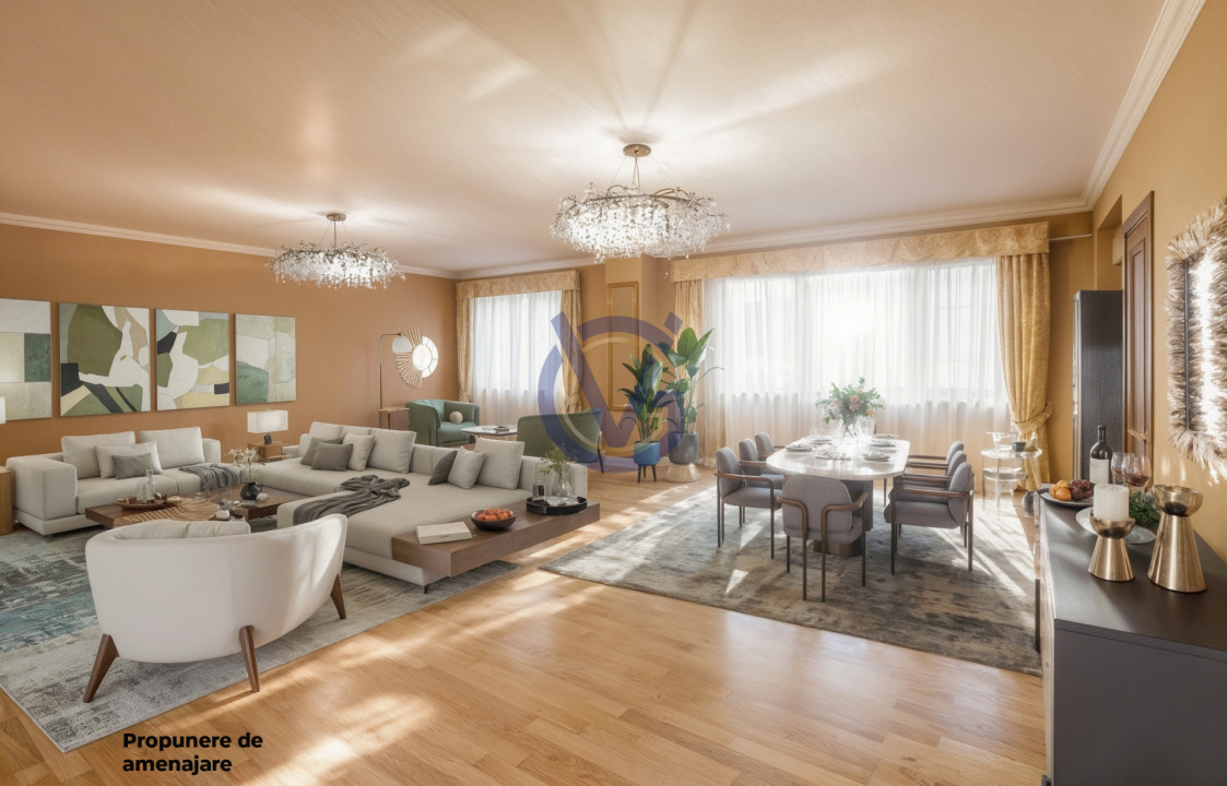 Vezi Parcul Kiseleff! Apartament spectaculos, 4 camere, 175mp