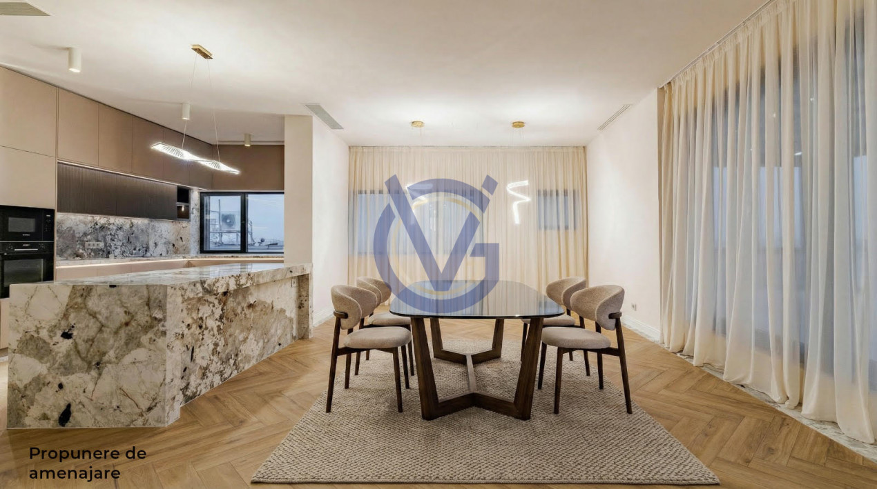 Ce priveliste! Deasupra tuturor - Penthouse Spectaculos cu Terase 210mp!