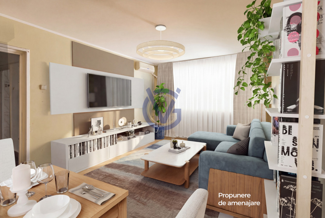 Aproape de parc! 3 camere decomandate, dupa gustul tau!