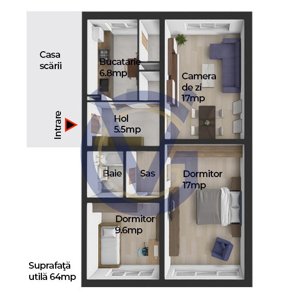 Aproape de parc! 3 camere decomandate, dupa gustul tau!