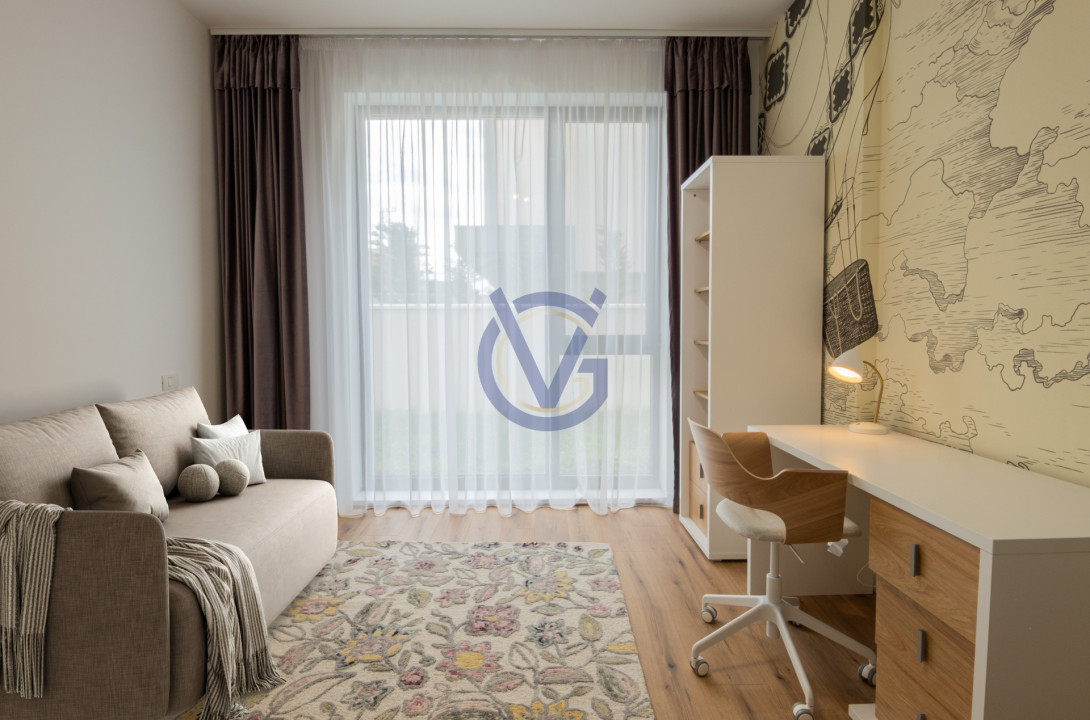Intimitate si siguranta! 4 cam mobilate luxos, cu gradina proprie!