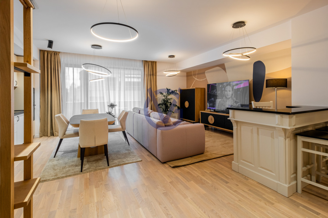 Impecabil! 4 cam mobilate modern & lux, 123mp, prima inchiriere!