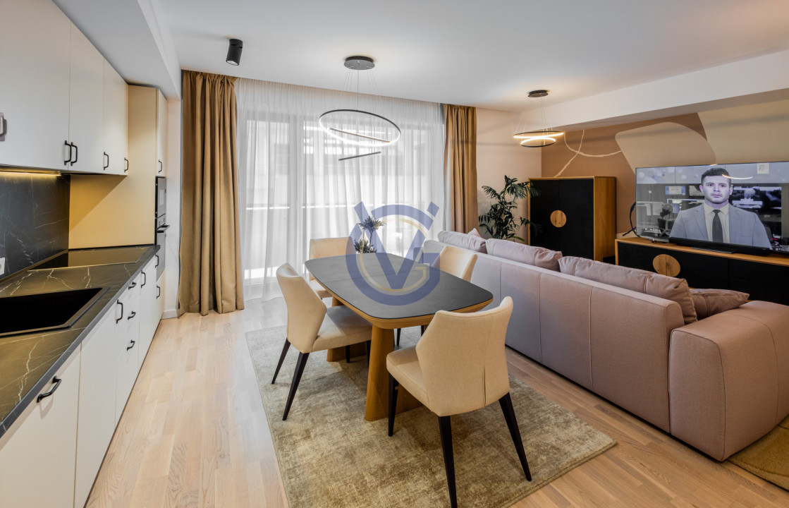 Impecabil! 4 cam mobilate modern & lux, 123mp, prima inchiriere!