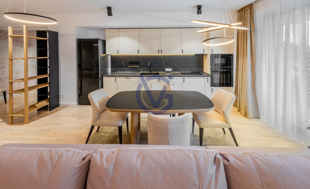 Impecabil! 4 cam mobilate modern & lux, 123mp, prima inchiriere!