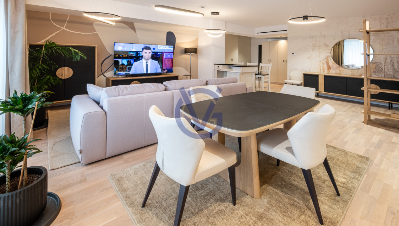Impecabil! 4 cam mobilate modern & lux, 123mp, prima inchiriere!